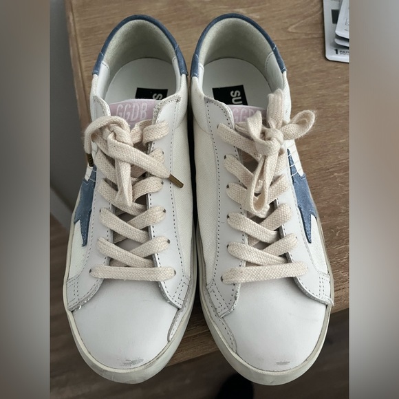 Golden Goose super star canvas leather low sneakers size 7 - Picture 3 of 6